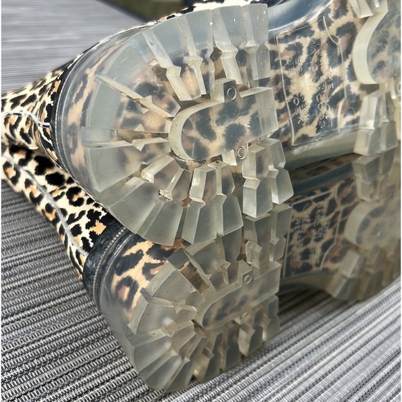 🎯Marc Jacobs The Stomper Boot Brown Black Leopard Multi EU37 US7 - Picture 9 of 14